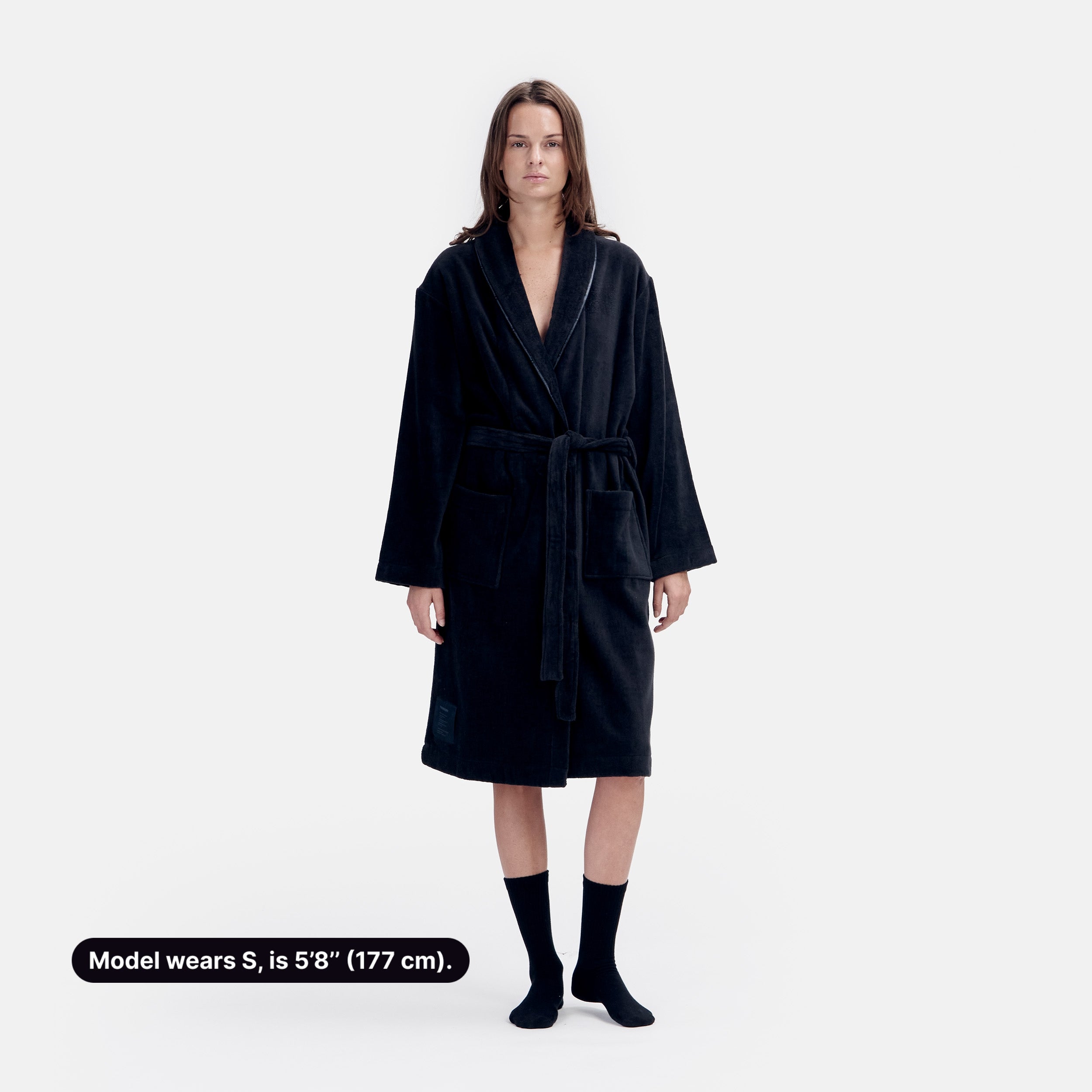 Heritage Robe Terry / X-Small / Marquina Black, Heritage Robe Terry / Small / Marquina Black, Heritage Robe Terry / Medium / Marquina Black, Heritage Robe Terry / Large / Marquina Black, Heritage Robe Terry / X-Large / Marquina Black