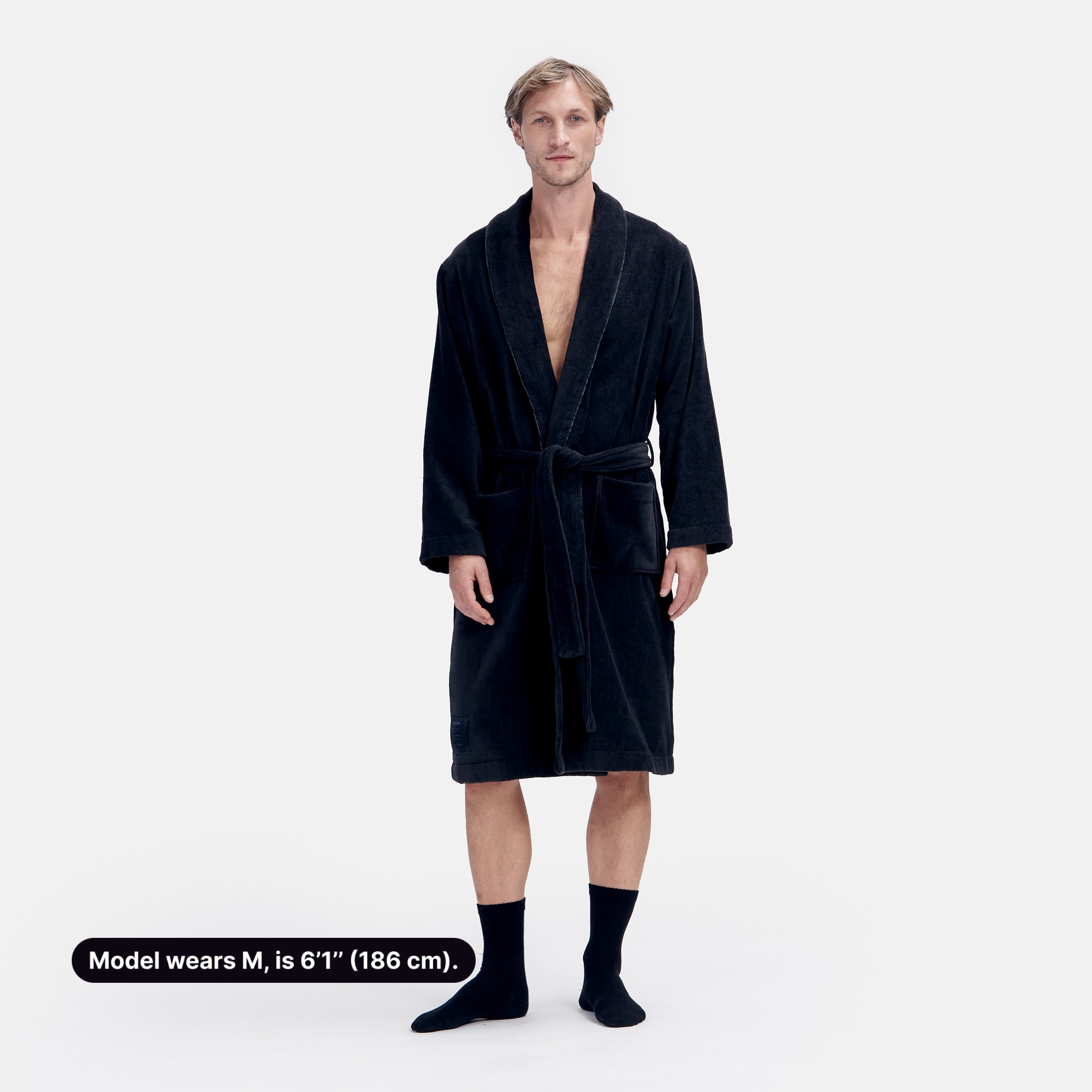 Heritage Robe Terry / X-Small / Marquina Black, Heritage Robe Terry / Small / Marquina Black, Heritage Robe Terry / Medium / Marquina Black, Heritage Robe Terry / Large / Marquina Black, Heritage Robe Terry / X-Large / Marquina Black