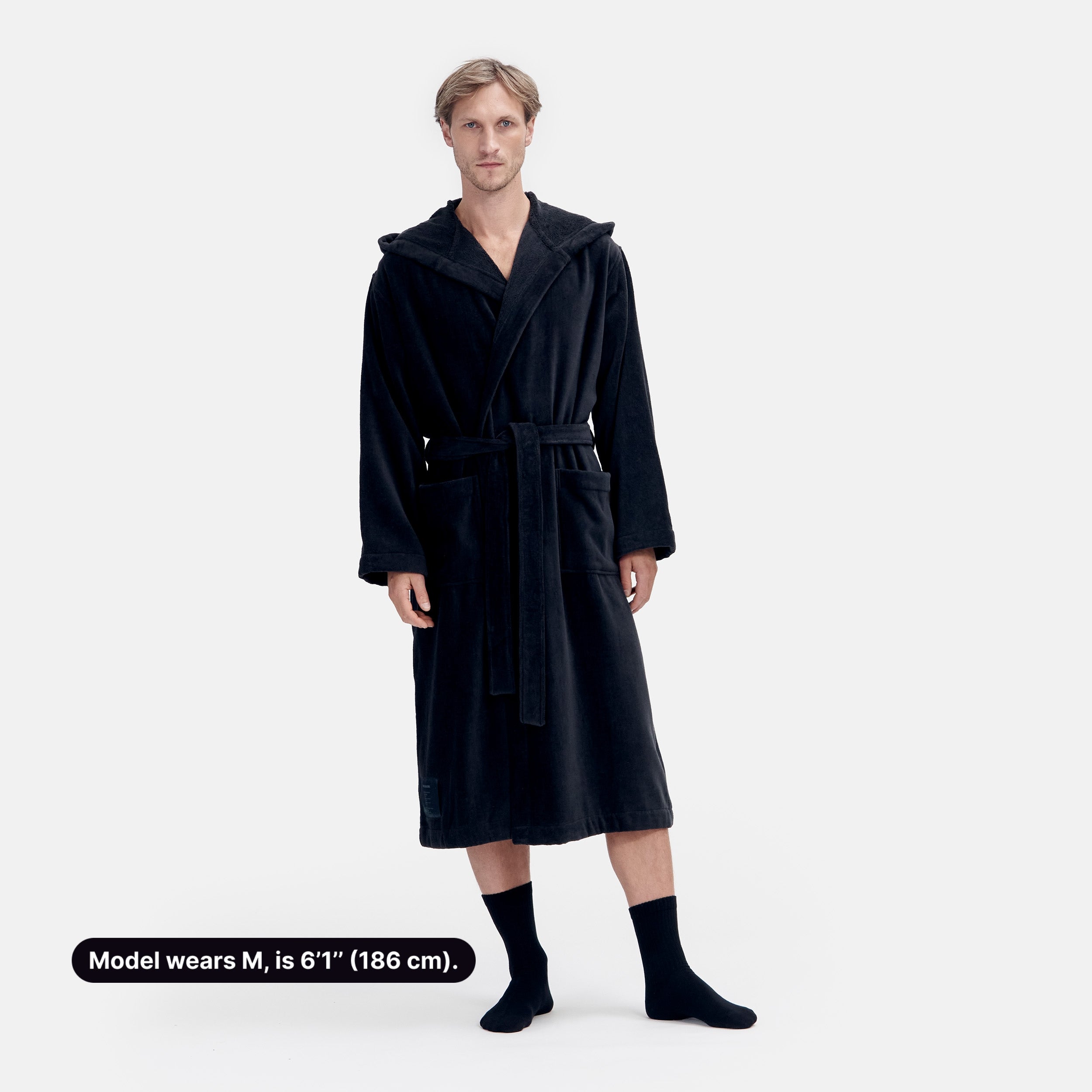 Signature Robe Terry / X-Small / Marquina Black, Signature Robe Terry / Small / Marquina Black, Signature Robe Terry / Medium / Marquina Black, Signature Robe Terry / Large / Marquina Black, Signature Robe Terry / X-Large / Marquina Black
