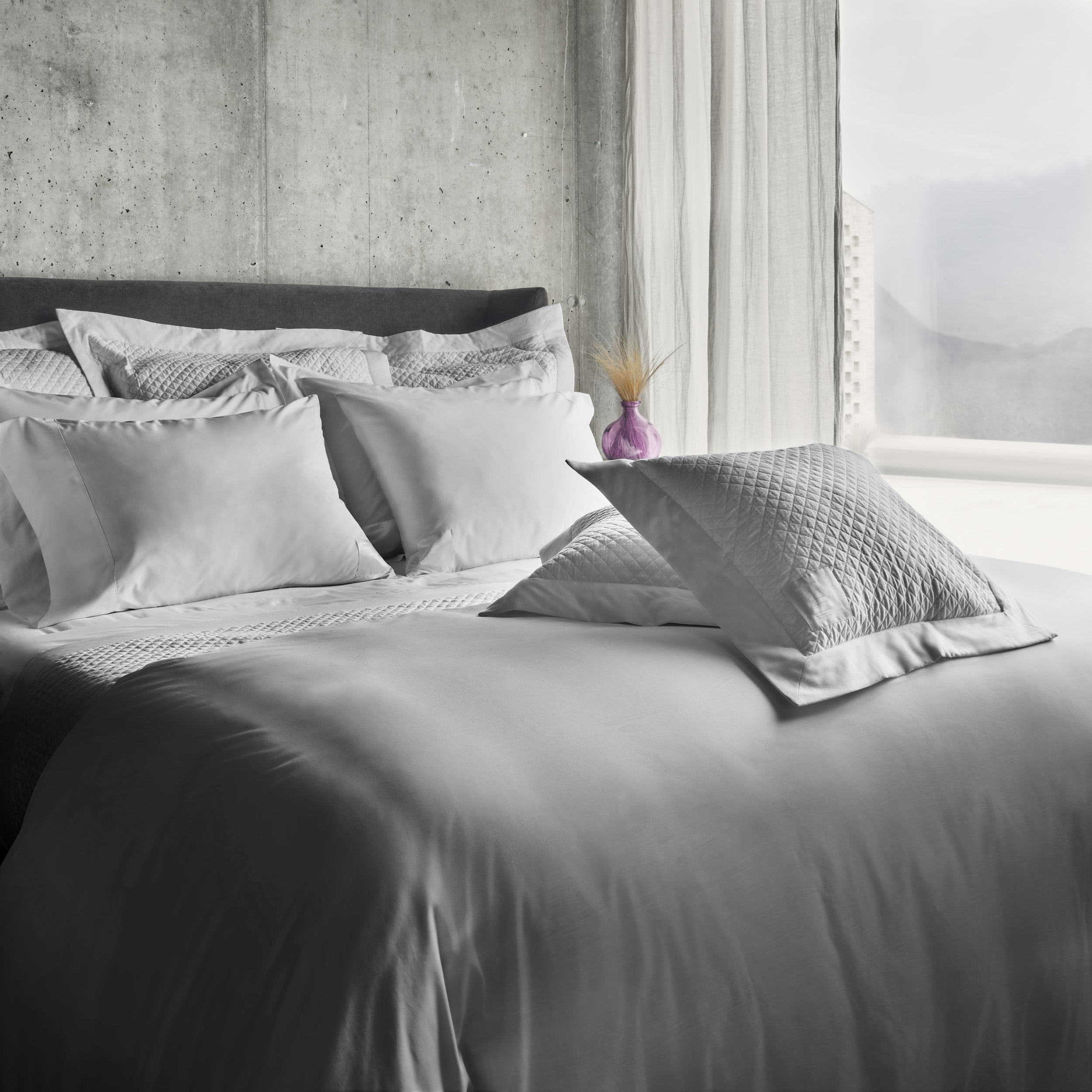 Boutique Hotel Sateen / Sham Standard / Calacatta Gray, Boutique Hotel Sateen / Sham King / Calacatta Gray