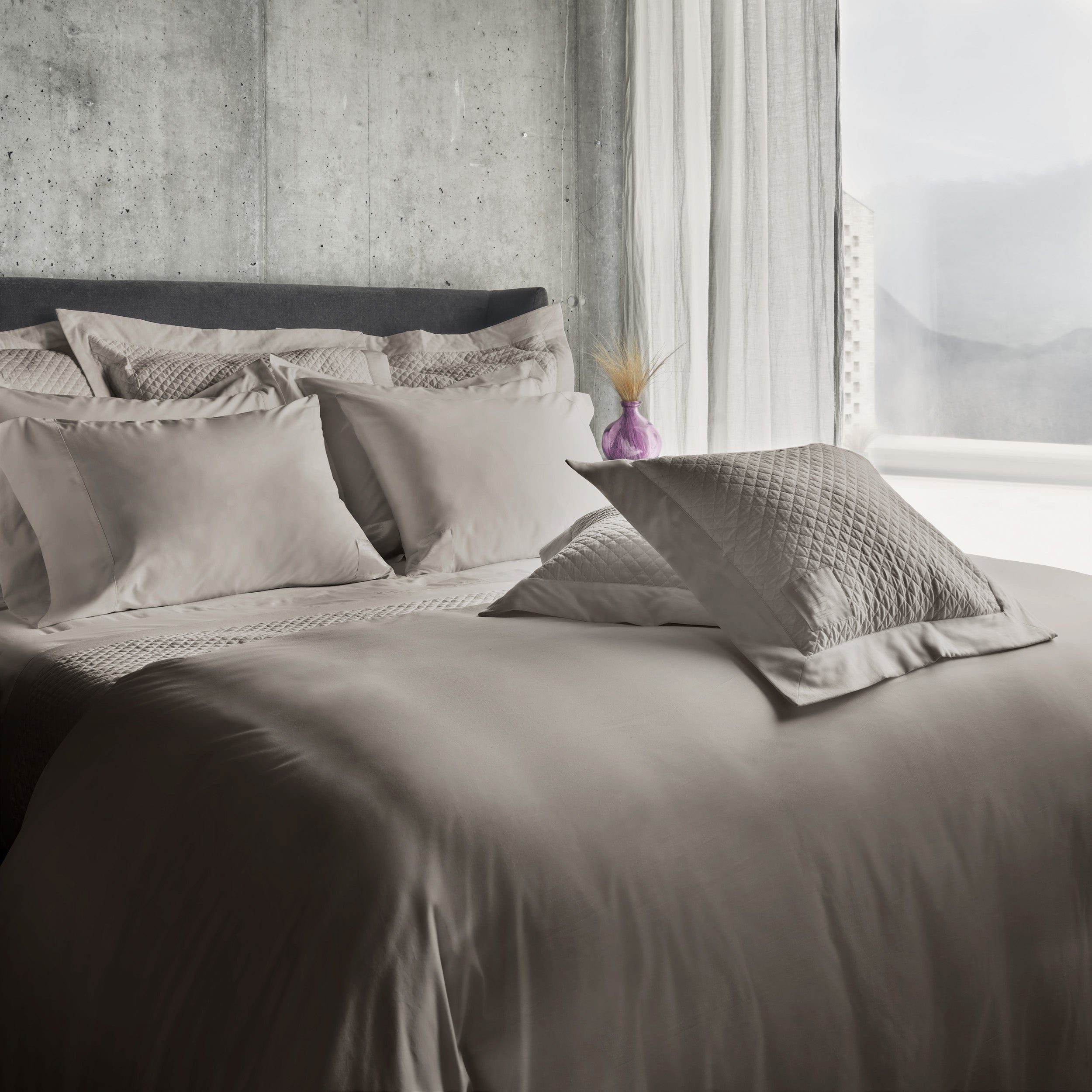 Boutique Hotel Sateen / Sham Standard / Moscato Beige, Boutique Hotel Sateen / Sham King / Moscato Beige