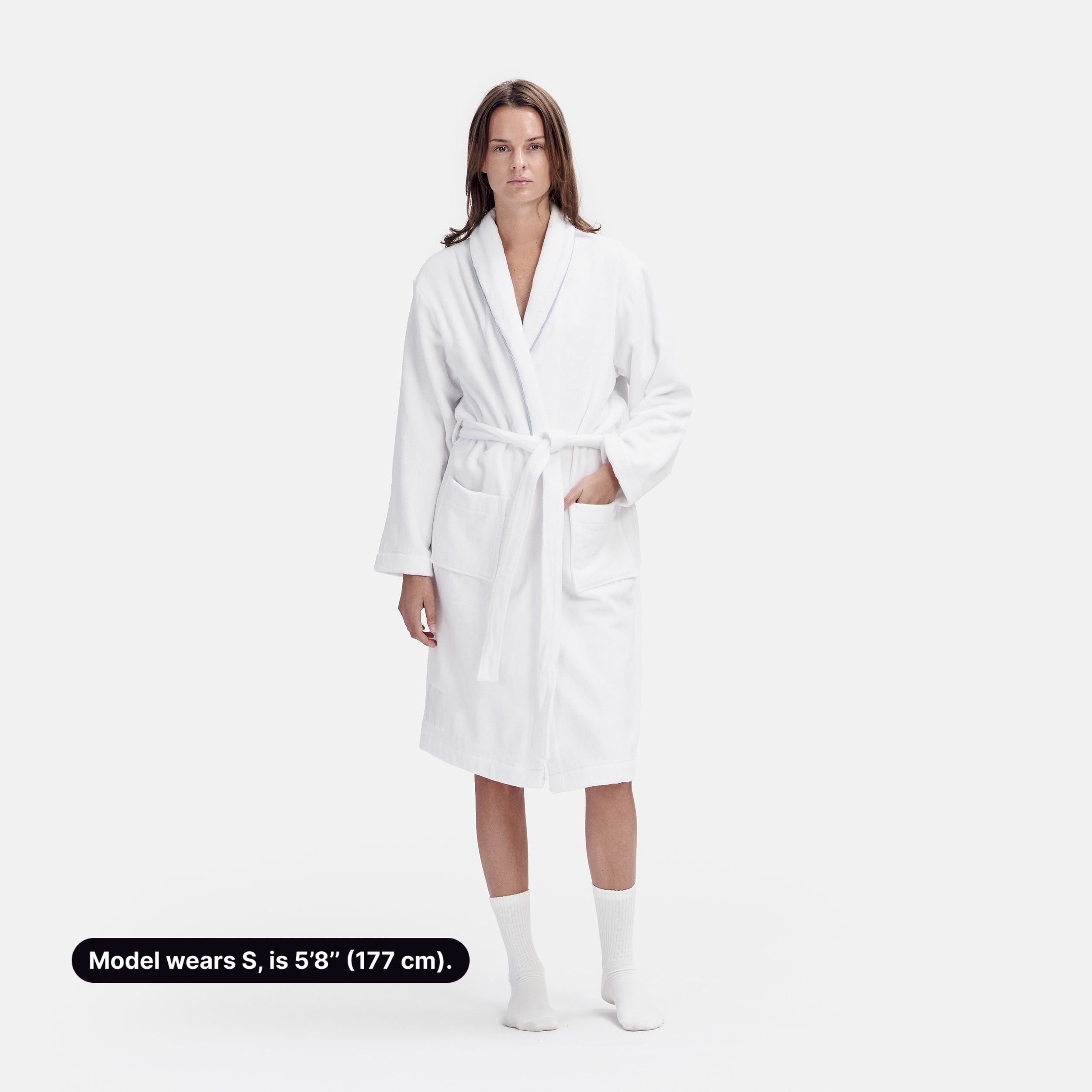 Heritage Robe Terry / X-Small / Como Chambray Blue & White, Heritage Robe Terry / Small / Como Chambray Blue & White, Heritage Robe Terry / Medium / Como Chambray Blue & White, Heritage Robe Terry / Large / Como Chambray Blue & White, Heritage Robe Terry / X-Large / Como Chambray Blue & White