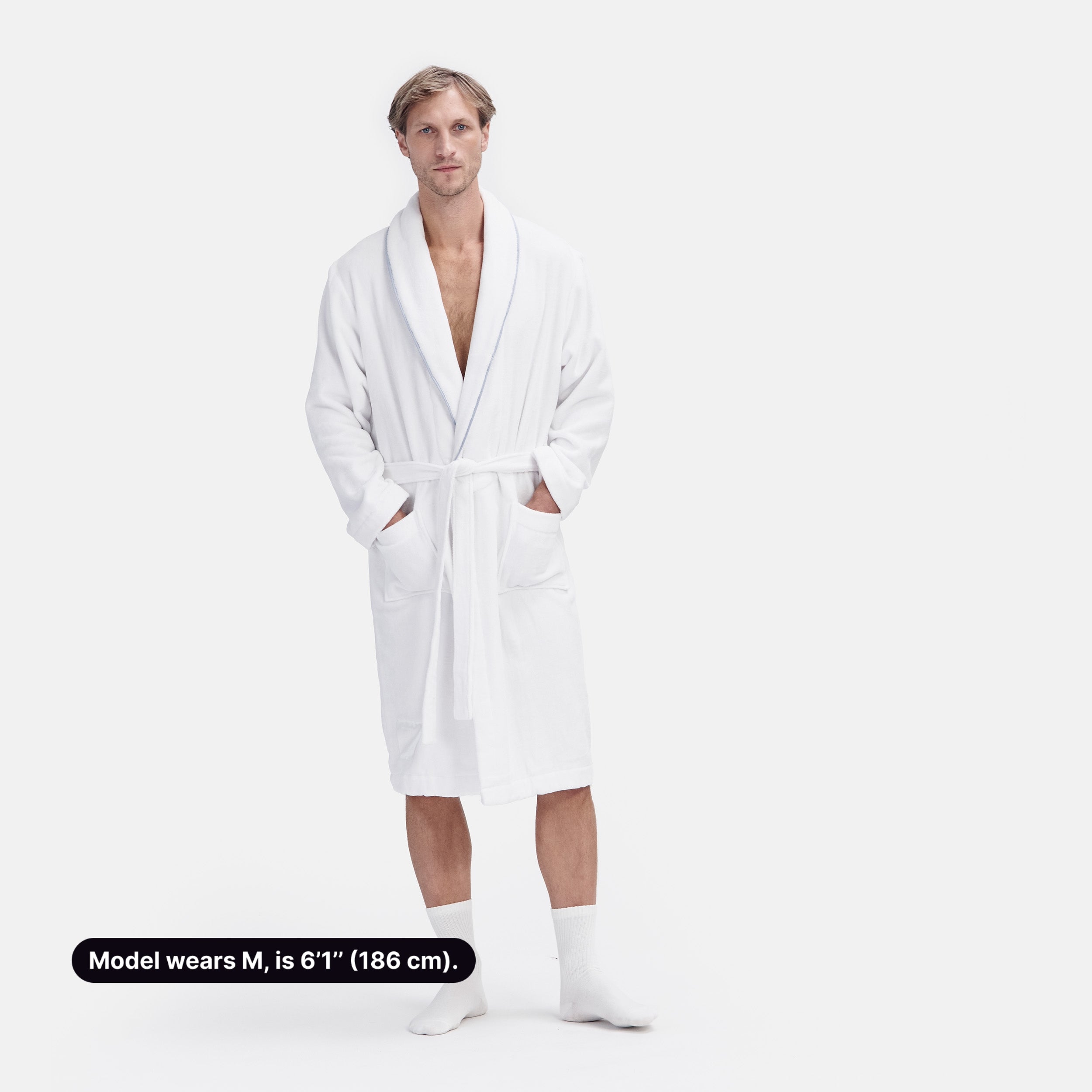 Heritage Robe Terry / X-Small / Como Chambray Blue & White, Heritage Robe Terry / Small / Como Chambray Blue & White, Heritage Robe Terry / Medium / Como Chambray Blue & White, Heritage Robe Terry / Large / Como Chambray Blue & White, Heritage Robe Terry / X-Large / Como Chambray Blue & White