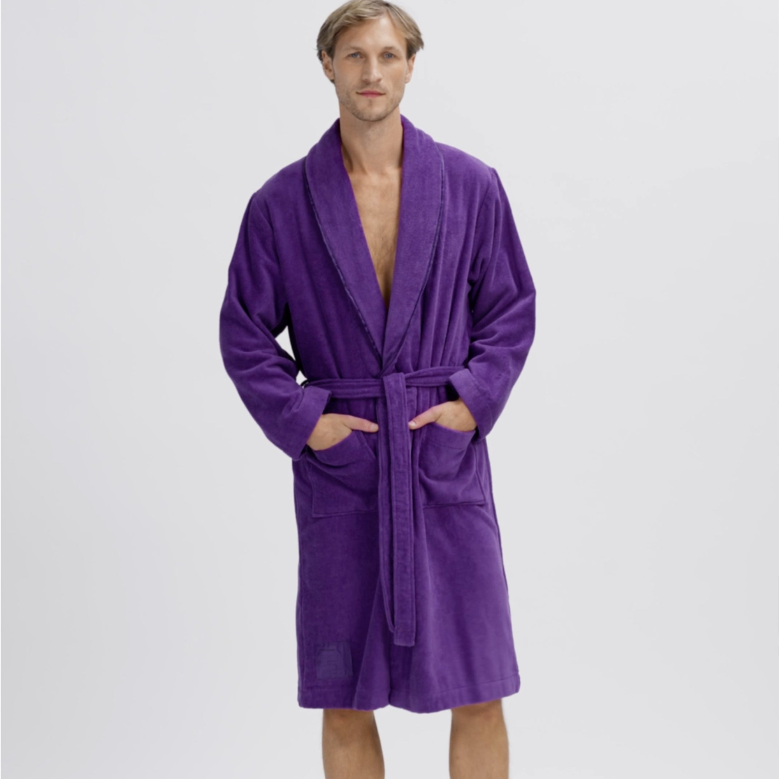 Heritage Robe Terry / X-Small / Royal Purple, Heritage Robe Terry / Small / Royal Purple, Heritage Robe Terry / Medium / Royal Purple, Heritage Robe Terry / Large / Royal Purple, Heritage Robe Terry / X-Large / Royal Purple