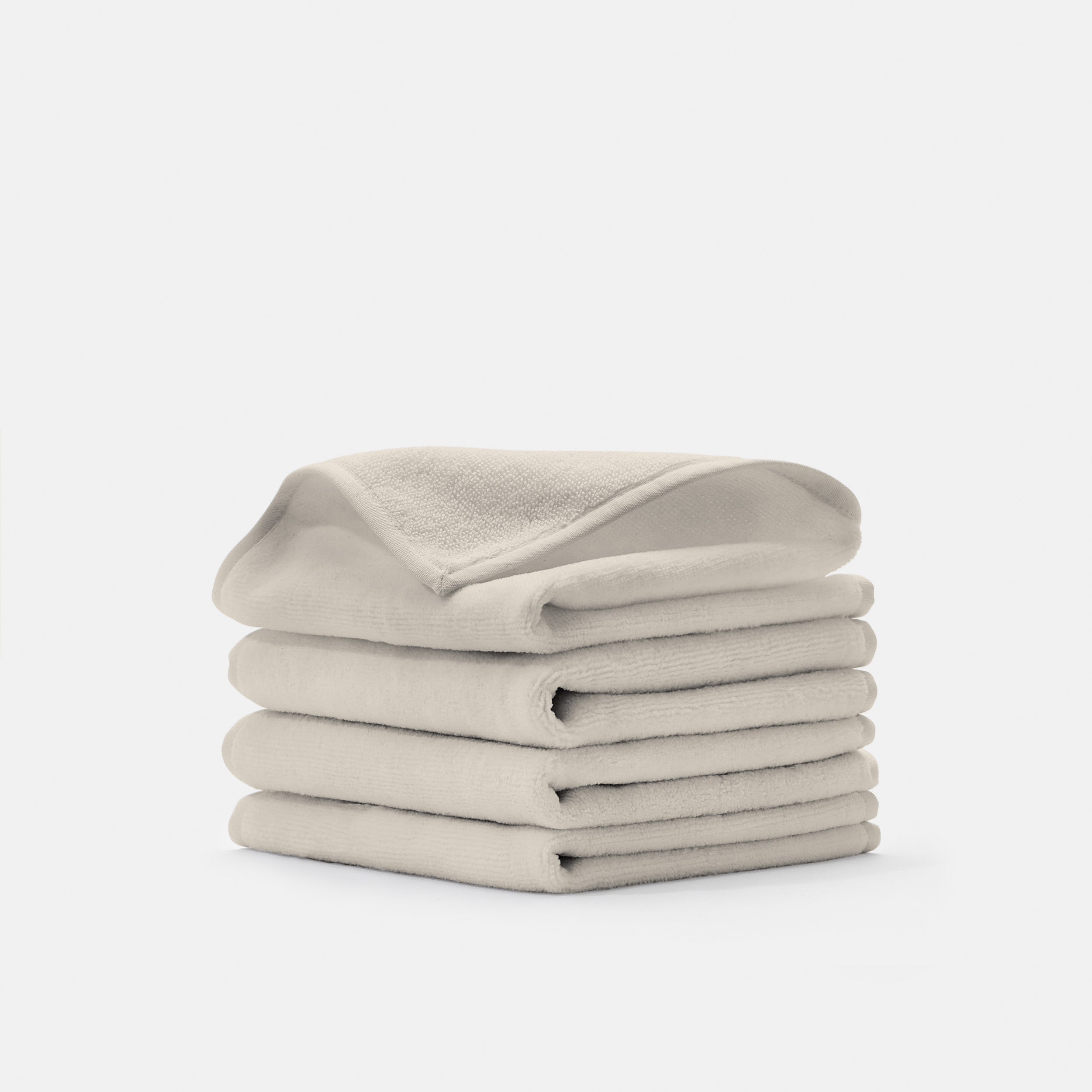 Beach House Terry / Washcloths 12" x 12" / Moscato Beige