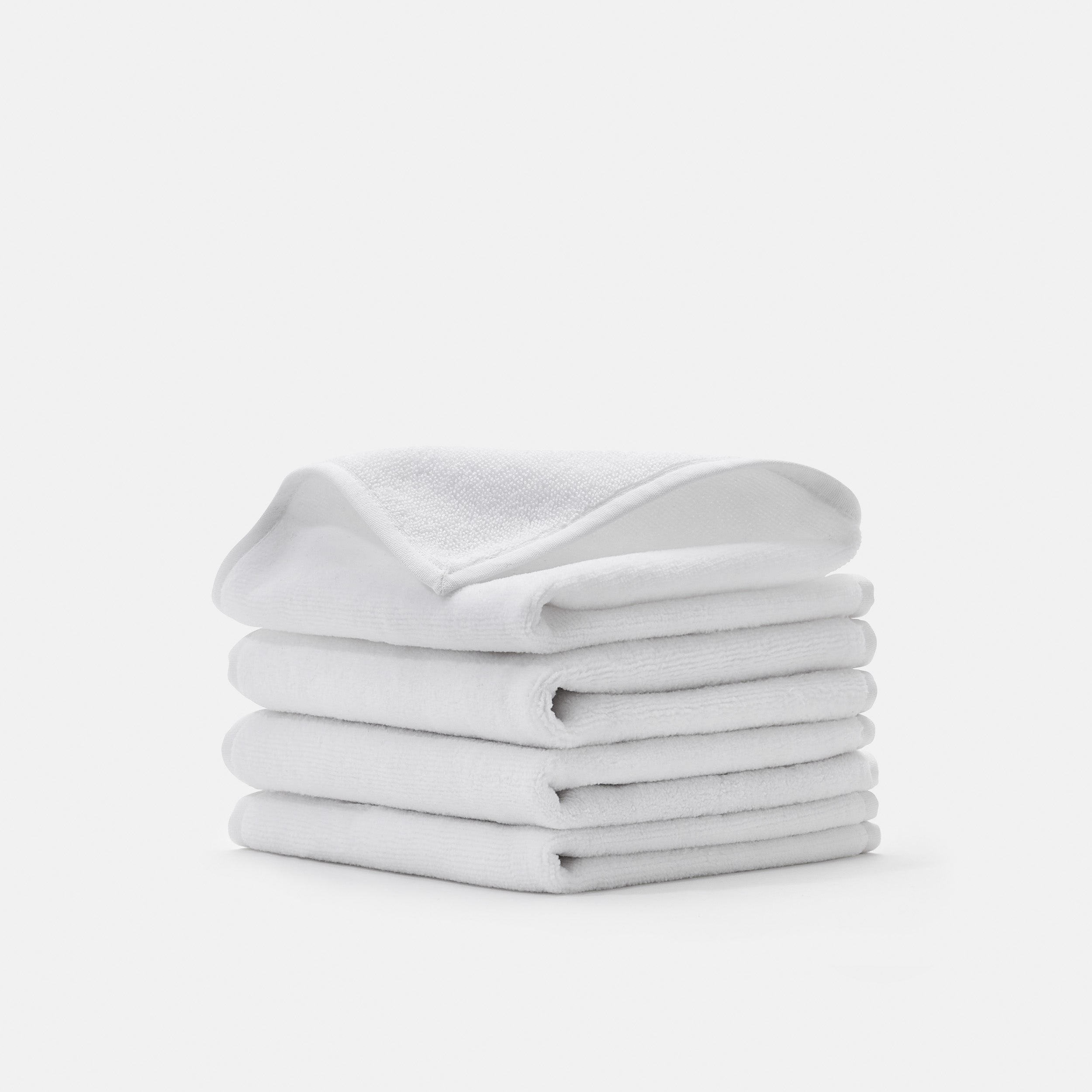 Beach House Terry / Washcloths 12" x 12" / PROSSIONI® White