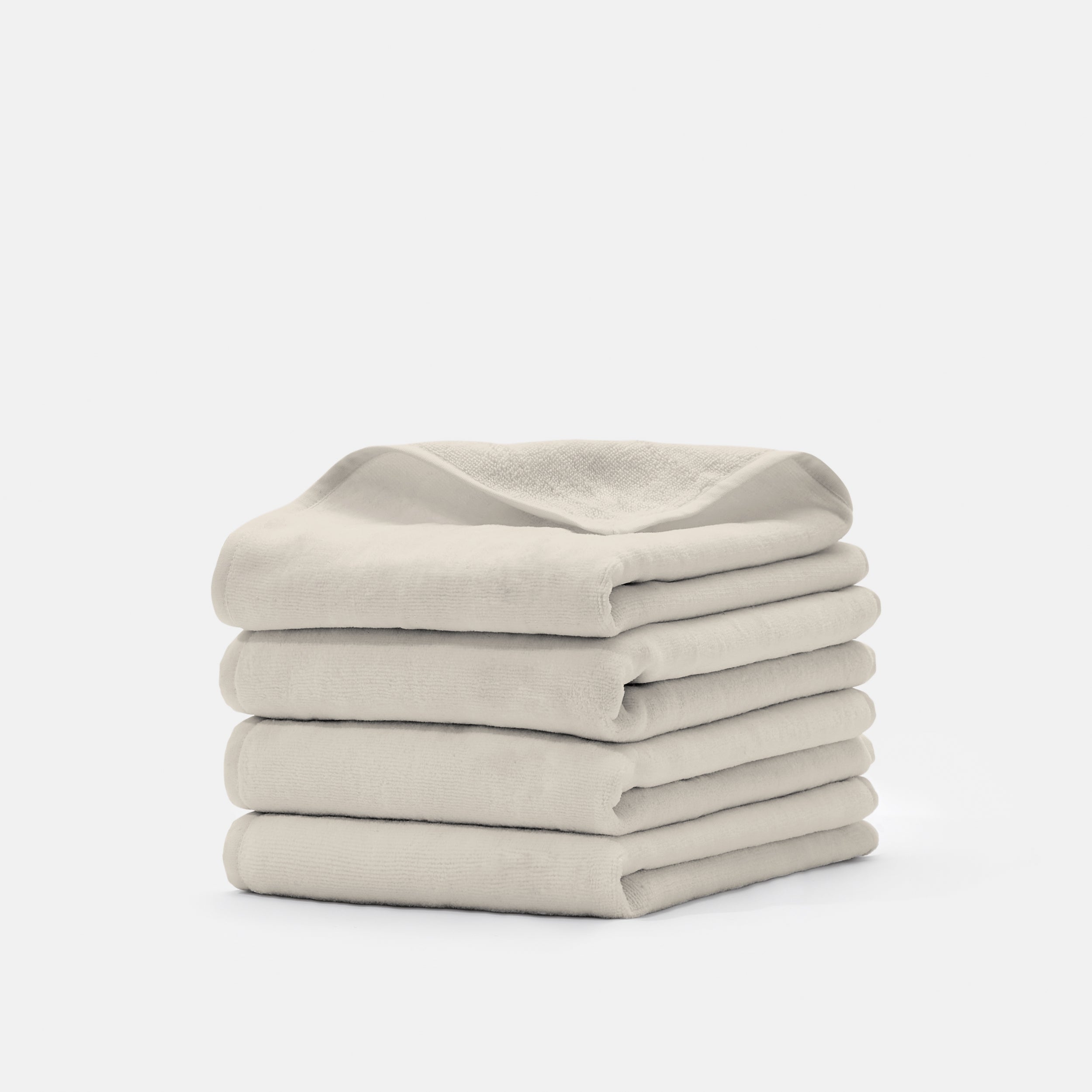 Beach House Terry / Hand Towels 20" x 30" / Moscato Beige