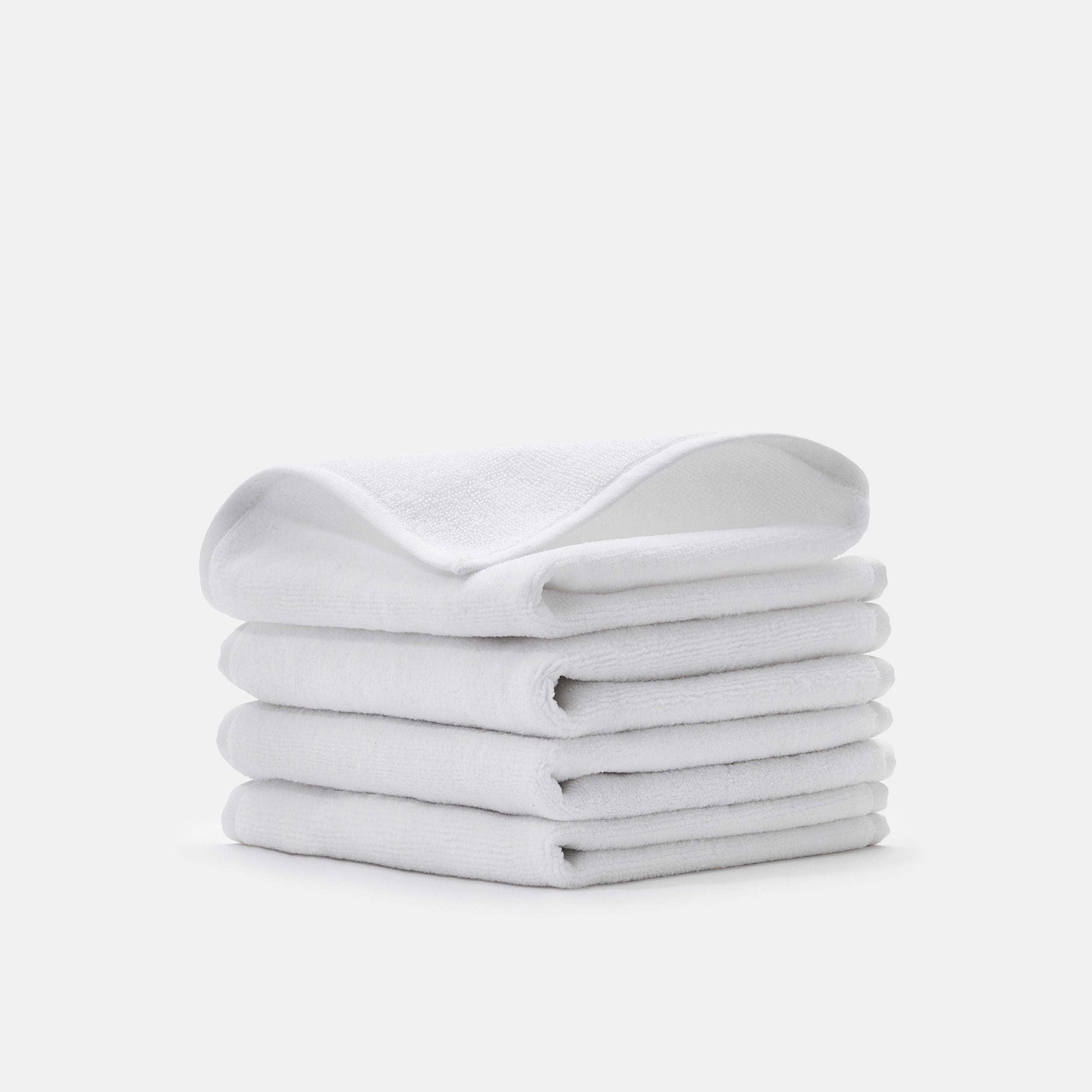 Boutique Hotel Terry / Washcloths 12" x 12" / PROSSIONI® White